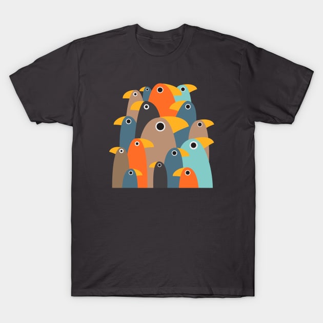 Paper birds T-Shirt by Roadkill Creations